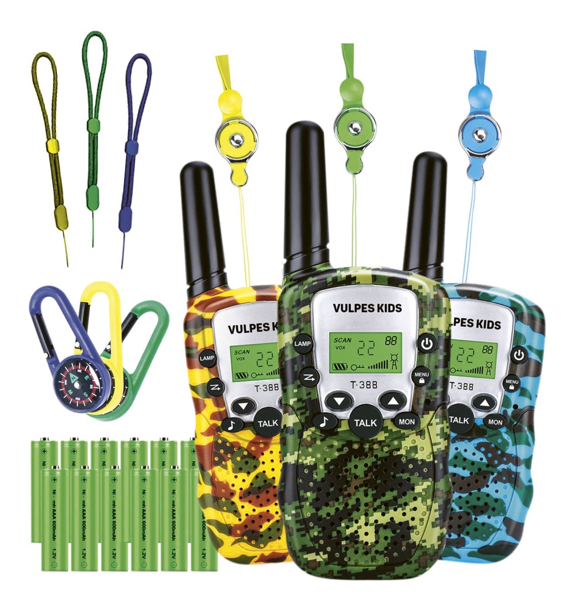 Vulpes Goods® Walkie Talkie voor Kinderen - 3 Stuks - Blauw - Walkie Talkie