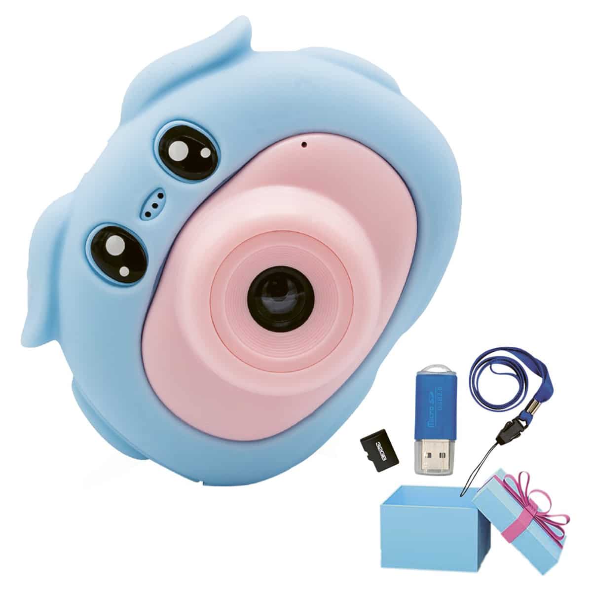 Vulpes Goods® Digitale Kindercamera - Blauw/Roze - Kindercamera's