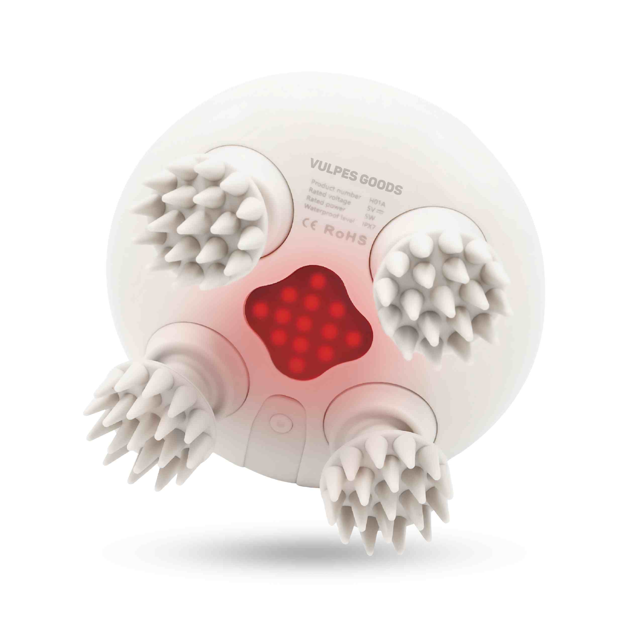 Vulpes Goods® Hoofdmassage Apparaat PRO - Crème wit - Massage apparatuur