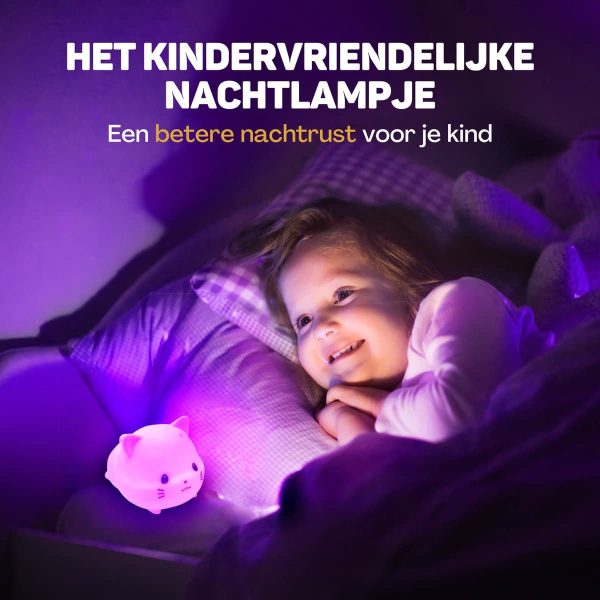 Nachtlampje Kinderen Poes - Vulpes Goods