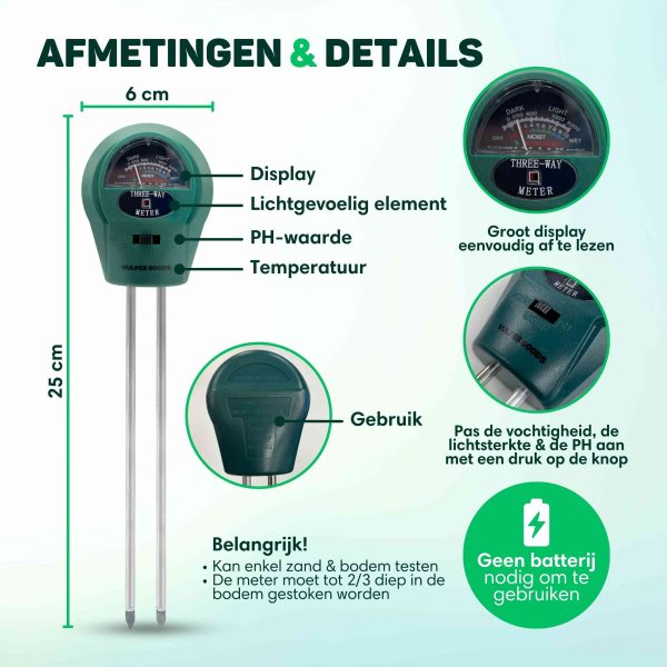 Vochtmeter Bodem Planten PRO 5