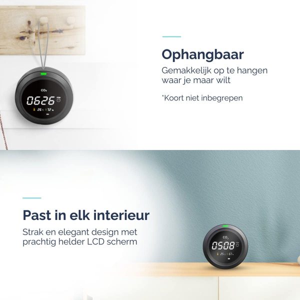 Luchtkwaliteit Meting - Nauwkeurige Draagbare Monitor Met Luchtkwaliteit Meting - Nauwkeurige Draagbare Monitor Met