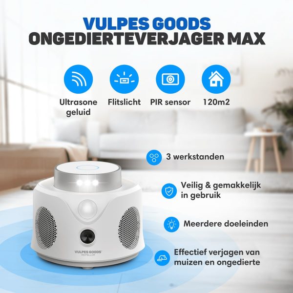 Ultrasoon ongedierteverjager - Muizen-, vogel-, honden-, katten-, slangen- en dierenafweermiddel kopen vanaf een prijs van 1.41