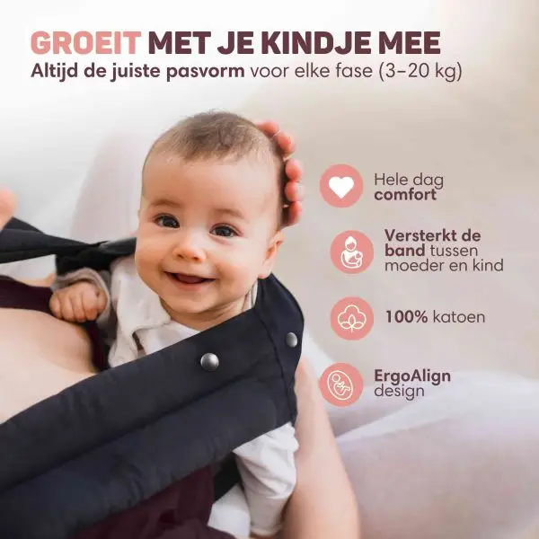 wat zijn de voordelen van een ergonomische draagzak