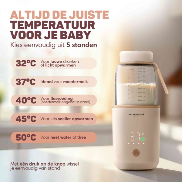 stel de temperatuur in